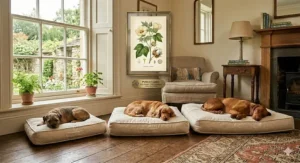 A graphic highlighting the non-toxic, chemical-free nature of our organic cotton dog bedding for pet safety.