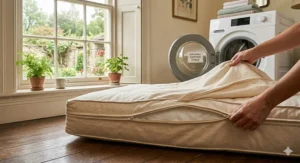 A size comparison chart for our organic cotton dog beds, helping pet owners find the perfect fit for their dog breed.