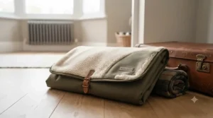 A soft, donut-style puppy bed designed for warmth and security.