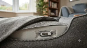 Cross-section view showing the waterproof inner lining of a chew-resistant bed.
